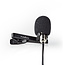 Nedis clip-on microfoon met windkap - 1x 3,5mm Jack / zwart - 1,8 meter
