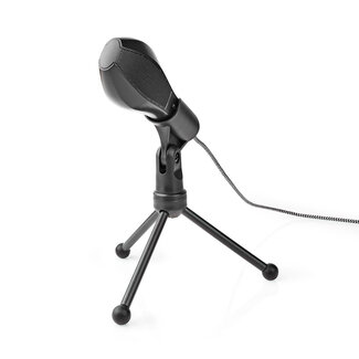 Nedis Nedis condensator microfoon met tripod standaard - USB-A / zwart - 1,4 meter