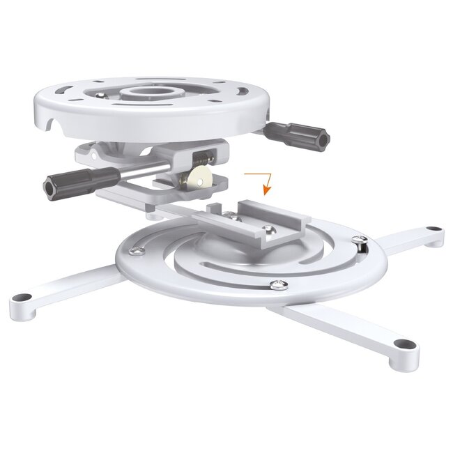 My Wall premium plafondbeugel voor projectoren voor lage plafonds - 10,9 cm / wit