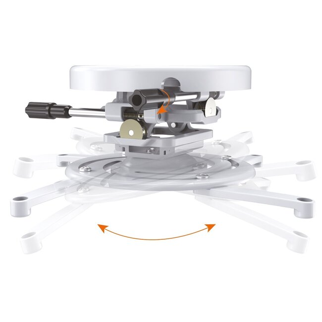 My Wall premium plafondbeugel voor projectoren voor lage plafonds - 10,9 cm / wit