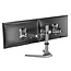 My Wall bureaustandaard voor 2 monitoren tot 32 inch / full motion / zwart/zilver