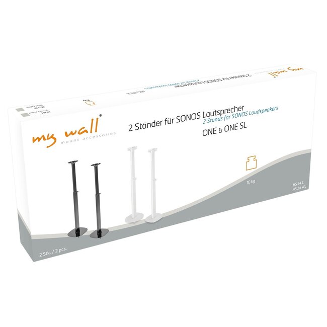 My Wall statief set voor Sonos ONE en ONE SL / zwart