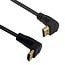 HDMI kabel - 90° haakse connectoren (boven/beneden) - HDMI2.0 (4K 60Hz + HDR) - 0,60 meter