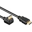 HDMI kabel - 90° haaks naar beneden - HDMI 2.0 (4K 60Hz + HDR) / zwart - 1,5 meter