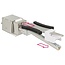 STP CAT6 Gigabit Keystone module RJ45 (beveiligd) - LSA (toolless) / metaal