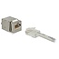 STP CAT6 Gigabit Keystone module RJ45 (beveiligd) - LSA (toolless) / metaal