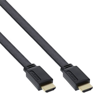 Goobay Platte HDMI kabel - HDMI2.0 (4K 60Hz + HDR) - CCS aders / zwart - 3 meter
