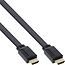 Platte HDMI kabel - HDMI2.0 (4K 60Hz + HDR) - CCS aders / zwart - 3 meter