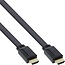 Platte HDMI kabel - HDMI2.0 (4K 60Hz + HDR) - CCS aders / zwart - 1 meter