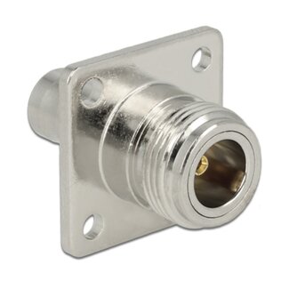 DeLOCK N (v) - BNC (v) inbouw adapter - 50 Ohm