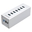 Orico USB hub met 7 poorten - USB3.0 - externe 12V voeding / aluminium - 1 meter