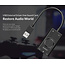 Orico USB-A - 3x 3,5mm Jack OMTP headset audio adapter met volumeregelaar / zwart - 0,10 meter