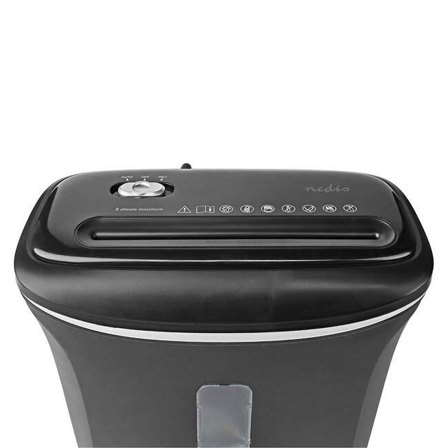 Nedis papierversnipperaar - A4 / zwart