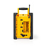 Nedis waterbestendige Bluetooth bouwradio met FM-radio en AUX - 15W / IPX5 / geel
