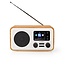 Nedis tafelradio met internetradio, DAB+/FM-radio, Bluetooth, AUX en USB - 7W / hout/wit
