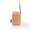 Nedis tafelradio met internetradio, DAB+/FM-radio, Bluetooth, AUX en USB - 7W / hout/wit