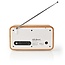 Nedis tafelradio met internetradio, DAB+/FM-radio, Bluetooth, AUX en USB - 7W / hout/wit