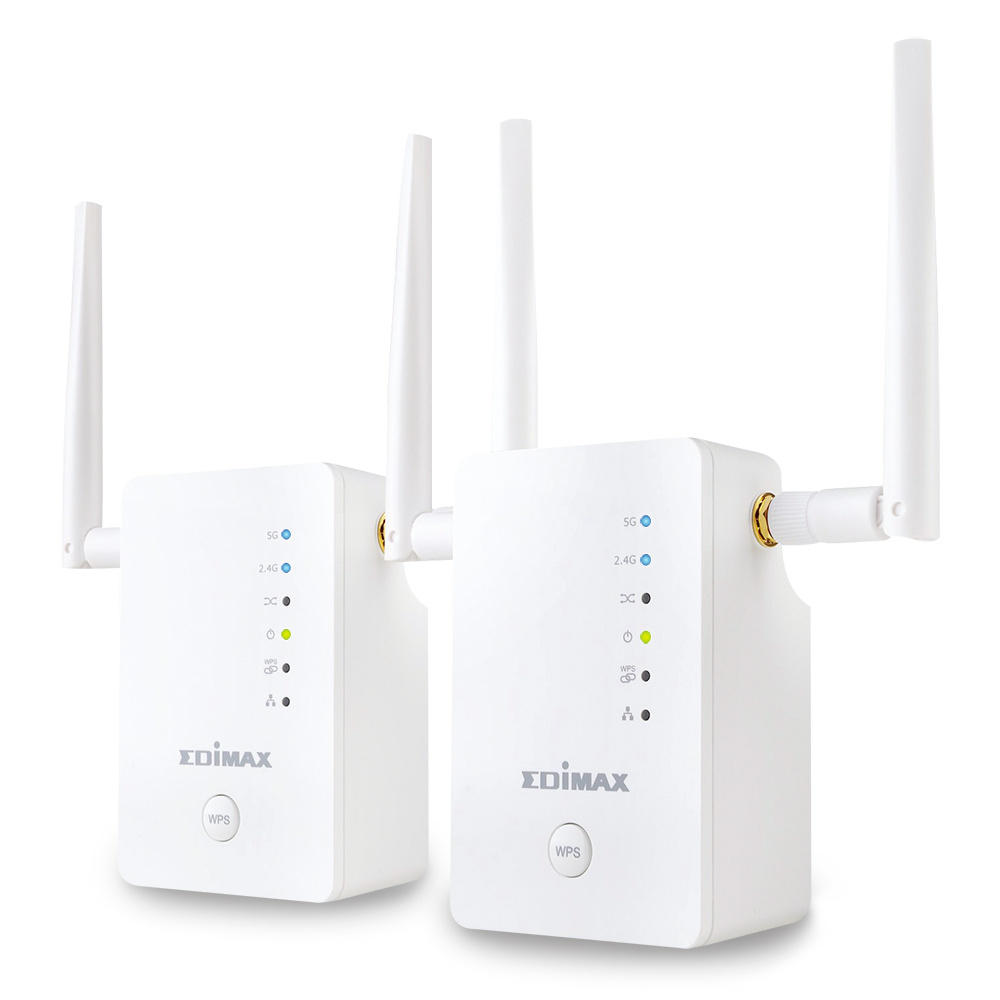 Edimax RE11 Draadloze Home Wi-Fi Roaming Kit N900 2.4/5 Ghz (dual Band) Wit