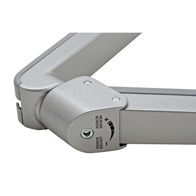 Roline premium bureaubeugel voor 2 monitoren tot 27 inch / interactief / zilver