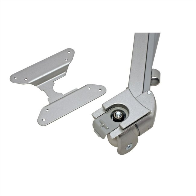 Roline premium bureaubeugel voor 2 monitoren tot 27 inch / interactief / zilver