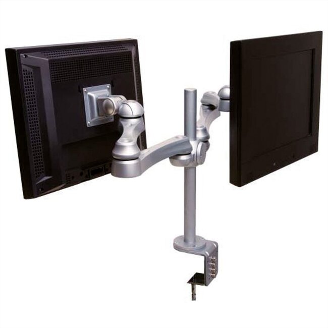Roline premium bureaubeugel voor 2 monitoren tot 32 inch / full motion / zilver