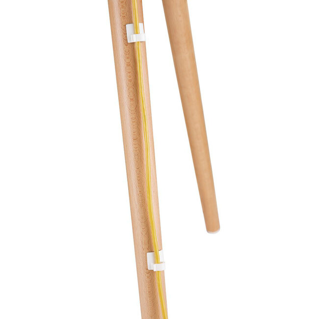 Nedis premium vloerstandaard in schildersezeldesign voor schermen tot 65 inch / draaibaar / wit/bruin