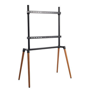 Nedis premium vloerstandaard in schildersezeldesign voor schermen tot 75 inch / vast / zwart/bruin