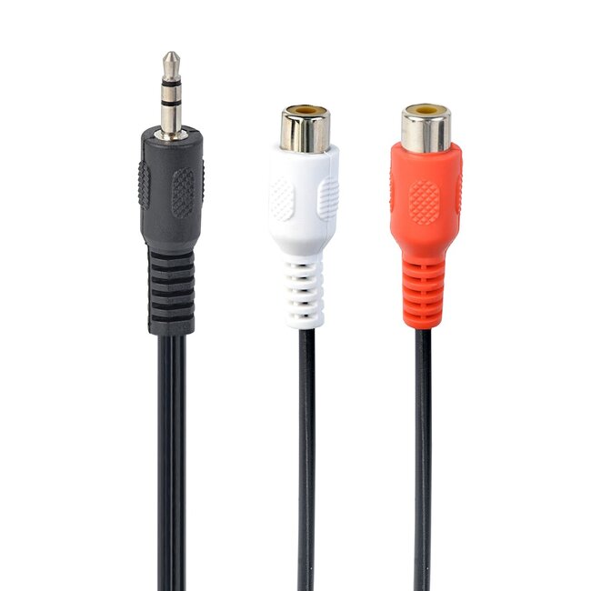 3.5 mm naar RCA audio-adapterkabel, 0.2 meter