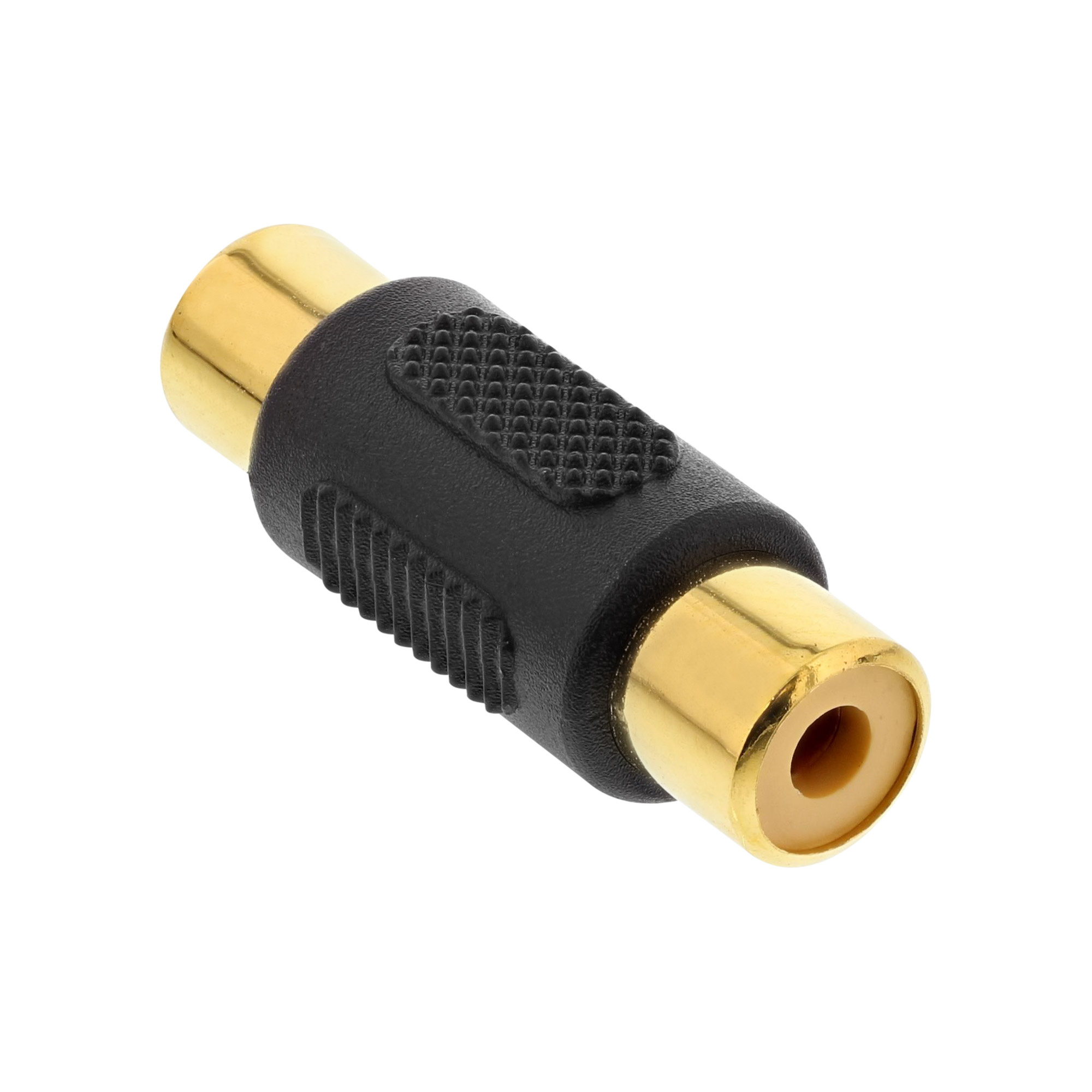 InLine 99315. Aansluiting 1: Cinch female, Aansluiting 2: RCA, Contact geleider materiaal: Goud. Kleur van het product: Zwart, Goud