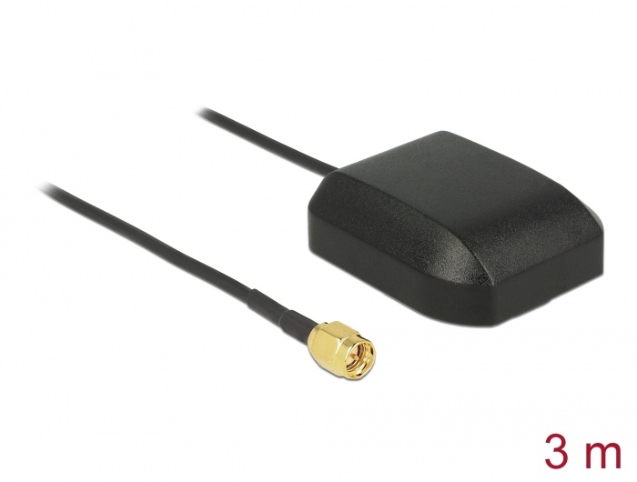 Navilock NL-281GG Multi GNSS GALILEO GLONAS GPS SMA Plug Antenna 3 m outdoor |