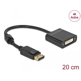DeLOCK Delock Adapter DisplayPort 1.2 male to DVI female 4K Active black