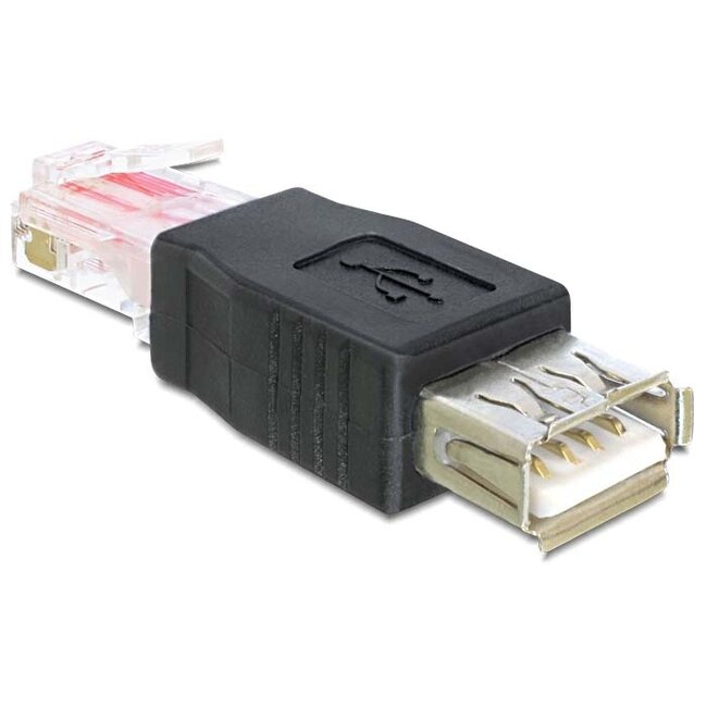 Delock Adapter USB female > RJ45 male