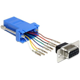Delock D-Sub 9 Pin female > RJ45 female assembly kit