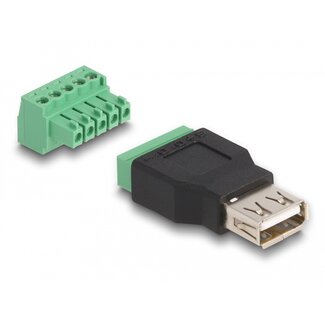 DeLOCK Delock USB 2.0 Type-A female to Terminal Block Adapter 2-part