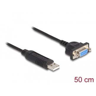 DeLOCK Delock USB 2.0 to serial RS-232 adapter with compact serial connector housing 50 cm FTDI
