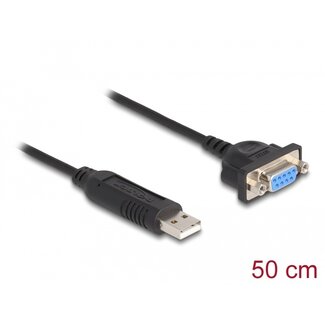 Delock USB 2.0 to serial RS-232 adapter with compact serial connector housing 50 cm FTDI