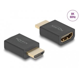 DeLOCK Delock High Speed HDMI with Ethernet Adapter male to female 8K 60 Hz black