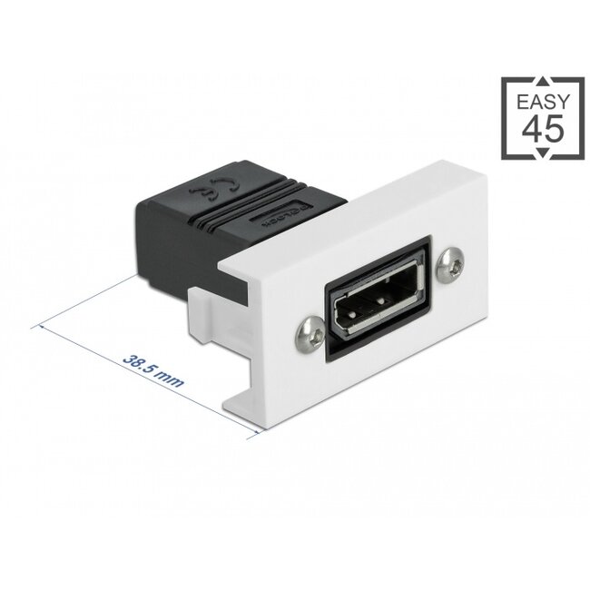 Delock Easy 45 DisplayPort Module straight 22.5 x 45 mm