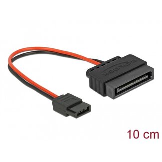 Delock Cable Power SATA 15 pin plug > Power Slim SATA 6 pin receptacle 10 cm