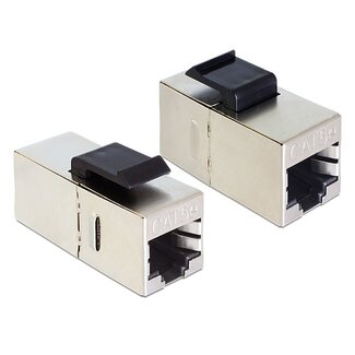 Delock Keystone Module RJ45 jack > RJ45 jack Cat.5e compact
