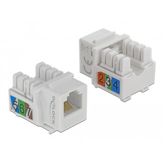 DeLOCK Delock Keystone Module RJ12 jack > LSA Cat.3 UTP white