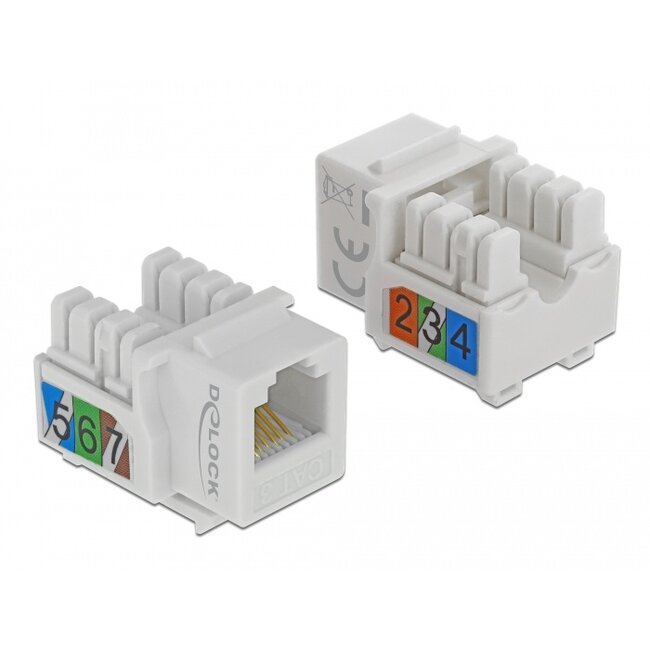 Delock Keystone Module RJ12 jack > LSA Cat.3 UTP white