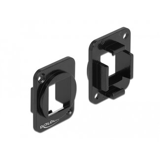 Delock Keystone Mounting 1 Port for D-type metal