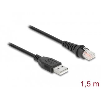 DeLOCK Delock RJ50 to USB 2.0 Type-A Barcode Scanner Cable 1.5 m
