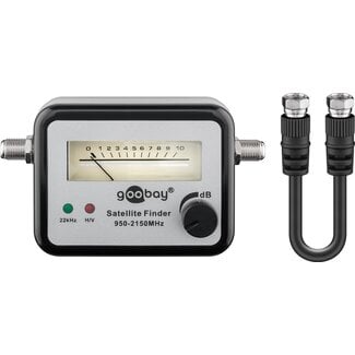 Goobay Satellite Finder with Mechanical Display + Acoustic Signal Tone (Buzzer)