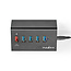 Nedis USB hub met 5 poorten - USB3.0 - Quick Charge 3.0 - externe 12V voeding / zwart - 1 meter