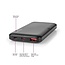 Nedis Powerbank Fast Charge met 1x USB-A en 1x USB-C (max. 3A) - 10.000 mAh / zwart