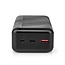 Nedis Powerbank Fast Charge met 1x USB-A en 1x USB-C (max. 3A) - 30.000 mAh / zwart