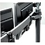 Value premium bureaubeugel voor 3 monitoren tot 27 inch / draaibaar / zwart