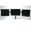 Value premium bureaubeugel voor 3 monitoren tot 27 inch / draaibaar / zwart
